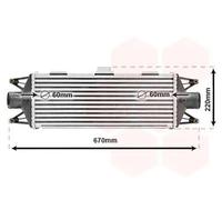 Radiatore intercooler Alluminio 28004045 VAN WEZEL per IVECO DAILY III Furgone