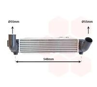 Radiatore intercooler Alluminio 83004141 VAN WEZEL per KIA SORENTO I