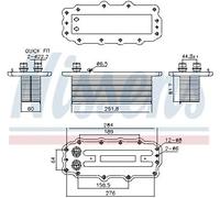 Radiatore intercooler Alluminio 961295 NISSENS