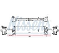 Radiatore intercooler Alluminio 961312 NISSENS per MERCEDES-BENZ