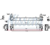 Nissens Intercooler 961541 in alluminio per Volvo XC40