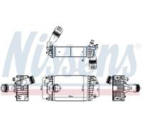 Radiatore intercooler Alluminio 961602 NISSENS per PORSCHE 911 Targa 911