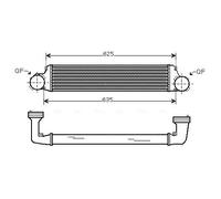 AVA COOLING SYSTEMS BW4280 Intercooler
