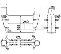 MAHLE ORIGINAL CI 130 000S Intercooler