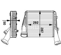 Intercooler MAHLE CI 141 000P sinistro