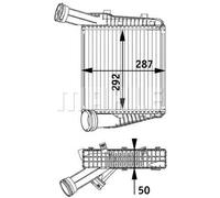 MAHLE CI 142 000P Intercooler BEHR Premium Line