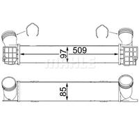 MAHLE ORIGINAL CI 146 000S Intercooler