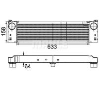 MAHLE ORIGINAL CI 192 000P Intercooler