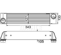 MAHLE CI 193 000P Intercooler BEHR Premium Line