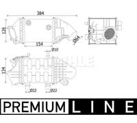 MAHLE ORIGINAL CI 226 000P Intercooler
