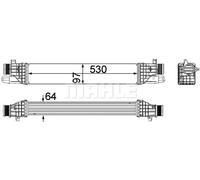 MAHLE ORIGINAL CI 257 000P Intercooler