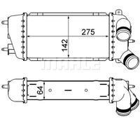 Raffreddatore dell'aria di aspirazione MAHLE CI 309 000S