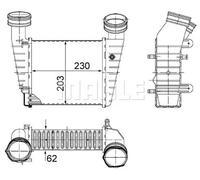 MAHLE ORIGINAL CI 347 000S Intercooler