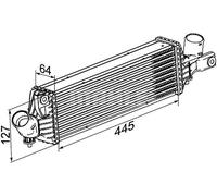 Intercooler MAHLE CI 355 000P