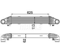 MAHLE ORIGINAL CI 359 000P Intercooler