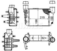 MAHLE ORIGINAL CI 381 000S Intercooler
