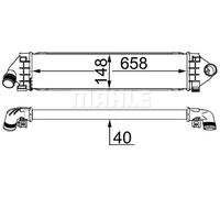 MAHLE ORIGINAL CI 394 000S Intercooler