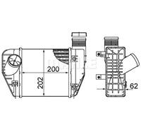MAHLE ORIGINAL CI 423 000S Intercooler