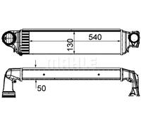 Radiatore intercooler Alluminio CI 425 000S MAHLE per BMW 3 Touring 3 3 Compact
