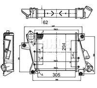 Intercooler MAHLE per Nissan x-Trail I (T30