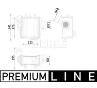 Intercooler MAHLE CI 539 000P