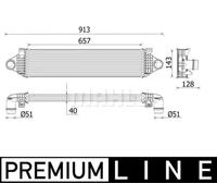 MAHLE ORIGINAL CI 551 000P Intercooler