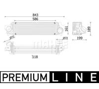 Mahle Original Raffreddatore aria di sovralimentazione CI 610 000P Alluminio per MINI BMW