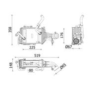 MAHLE ORIGINAL CI 665 000P Intercooler