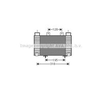 Radiatore intercooler Alluminio MZA4250 AVA QUALITY COOLING per FORD MAZDA
