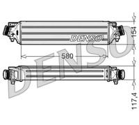 Radiatore intercooler DIT01002 DENSO per ALFA ROMEO GIULIETTA