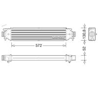 DENSO Intercooler DIT01008 per GIULIETTA (940)