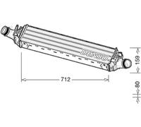 Denso Radiatore intercooler DIT02038 per Audi A6 C7, A6 C7 Avant