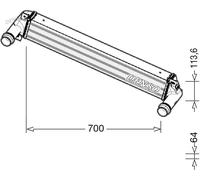 Radiatore intercooler DIT06010 DENSO per JEEP CHEROKEE