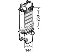 Radiatore intercooler DIT50013 DENSO per TOYOTA COROLLA Tre volumi AURIS