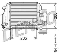 Radiatore intercooler Sx DIT02024 DENSO per AUDI A6 C6 Avant