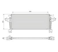 Valeo Radiatore intercooler 818396 per Opel, Vauxhall