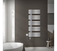 Radiatore Iron EM per asciugamani cromato 500x1200 mm elemento riscaldante 900W