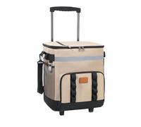Radiatore Isolante Rotolante Con Grande Capacità Con Una Maniglia Retrattile Per Picnic All'aperto Campeggio Spiaggia Impermeabile Radiatore Da Picnic Ruota