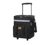 Radiatore Isolante Rotolante Con Grande Capacità Con Una Maniglia Retrattile Per Picnic All'aperto Campeggio Spiaggia Impermeabile Radiatore Da Picnic Ruota