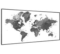 Wonderwall Air Art Smart Riscaldatore a infrarossi Mappa nera 120x60cm 700W