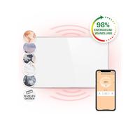 Klarstein Wonderwall 960 Smart, radiatore a infrarossi, 80x120cm, 960 W, timer settimanale, bianco