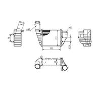 RADIATORE Ladeluftkühler LLK Per VW Passat Variant 2.5 TDI Audi A4 Avant