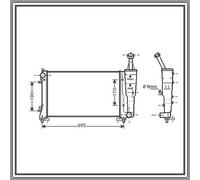 Radiatore Raffreddamento Motore Prasco FT350R005 Aq per Fiat Lancia