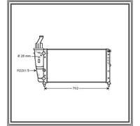 Radiatore Lancia Ypsilon-(Anno 1996-2003)