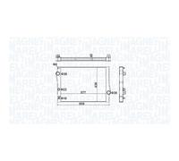 Radiatore MAGNETI MARELLI 350213163500