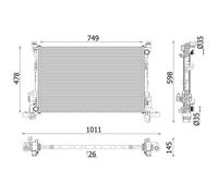 Radiatore MAHLE CR 2637 000P