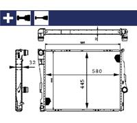 MAHLE Radiatore, Raffreddamento motore CR455000S
