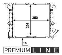 Radiatore MAHLE Per RENAULT SUPER 5 (B/C40_)