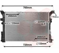2465001203 - Radiatore Mercedes Benz Classe A - Classe B - CLA - GLA dal 2012