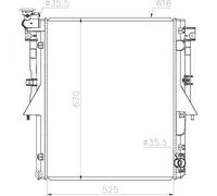 DIEDERICHS DCM3897 Radiatore motore